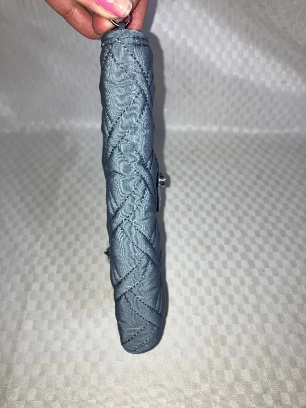 NWT Vera Bradley RFID Turnlock Wallet Women's One Size Gray/Charcoal Quilted